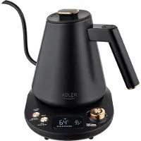 Adler Vannkoker med lang tut LED-display og temperaturkontroll 1,0L