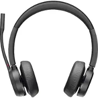 HP Poly Poly Voyager 4320 - Voyager 4300 series - hodesett - on-ear - Bluetooth - trådløs, kablet - USB-C - svart - Certified for Microsoft Teams, Zoom ...