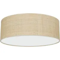 Eko-Light Taklampe Leano, lyst tre, rotting, Ø 50 cm