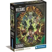 Clementoni Puslespil HQC Villains, 1000 brikker