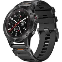 INF 26 mm klokkerem for Garmin Fenix 3/5/5X/6X/7X Black