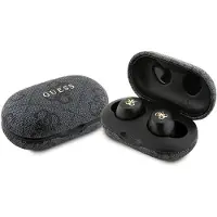 GUESS GUTWSP4EGK 4G TWS-høretelefoner med metalllogo - svart