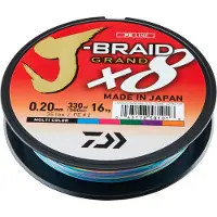 Daiwa J Braid Grand X8 0,24mm 300m Multi Coloured 49LB