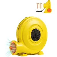Vevor Oppblåsbar Blåser, 870W og 950W, 1,3 HK Hoppeslottblåser, Kommersiell Luftblåser for Oppblåsbare Attraktiviteter, 3300 RPM Hoppeslott Elektrisk Luftblåservifte Perfekt for Hoppeslott, Vannsklier