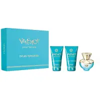 Versace Dylan Turquoise pour Femme Gavesett eau de toilette 50 ml, dusjgel 50 ml og kroppsgel 50 ml - 50ml