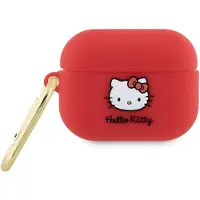 Hello Kitty Silikon 3D Kitty Head-etui for AirPods Pro 2 (2022/2023) - fuchsia