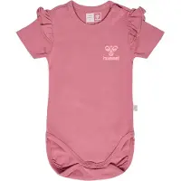 Hummel Talya Ruffle Body S/S Mesa Rose (68 / 6 mnd)