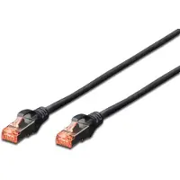 Digitus patch cable - 10 m - black - Svart - 10 meter