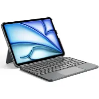 Inateck KB04122 - Tastatur - med styreplate - trådløs - Bluetooth 5.3 - tastsvitsj: saksbrytere - grå