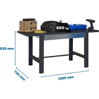 Simonwork (bancos De Trabajo) Bt6 Box Metallhylle 830x1500x730 Mm