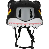 Crazy Safety Sykkelhjelm m. Lys - Panther - Svart - - 49-55 cm - Sykkelhjelm
