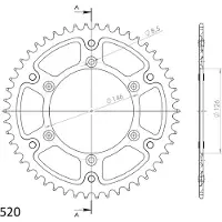 Supersprox Stealth 51d Rst808x51gld Bakre Tannhjul