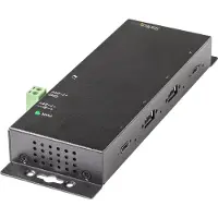 StarTech.com 4 Port USB C Hub 10Gbps, Metal Industrial USB-C Hub, 2x USB-C & 2x USB-A, ESD Surge Protection, USB-C or USB-A Host, Self-Powered, Mountable USB 3.1 Gen 2 Type-C Hub - Commercial/Rugged