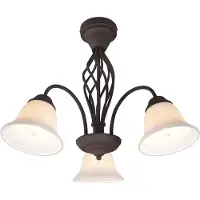 TRIO Taklampe Rustica, rustfarget, 3 lyskilder