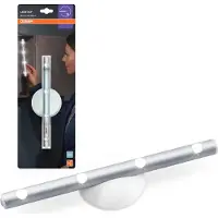 Osram LED-vegglampe LEDSTIXX, sølv, metall, batteri