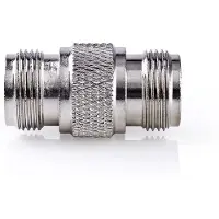 Nedis Satellitt/antenneadapter N-type Hunn Til N-type Hunn Nikkelbelagt 50 Ohm Rett Metall
