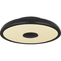 Globo LED-taklampe Raffy høyttaler RGBW svart