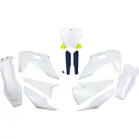 Ufo Husqvarna Tc/fc 2019-2022 Hukit622f-999w Fork Protectors & Plastsett