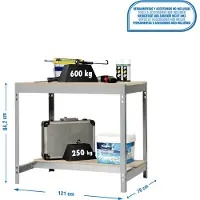 Simonwork (bancos De Trabajo) Bt0 Metallhylle 842x1210x760 Mm