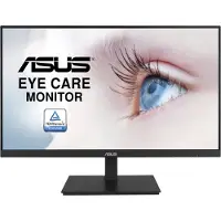 Asus VA27DQSB - LED-skjerm - 27" - 1920 x 1080 Full HD (1080p) @ 75 Hz - IPS - 250 cd/m² - 1000:1 - 5 ms - HDMI, VGA, DisplayPort - høyttalere - svart