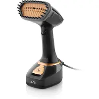 Eta Stephany 3270 90000 - Håndholdt tøydampstrykejern med automatisk slukking - såleplate: keramisk - 1400 W - black/golden