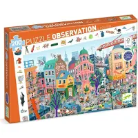 Djeco Puslespill - 200 Brikker - Den City - - OneSize - Puslespill