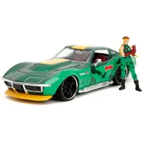 Jada Street Fighter Ii Cammy 1969 Chevrolet Corvette 1:24 Kjøretøy