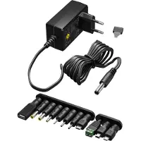 Goobay Universell strømforsyning med 11 utskiftbare adaptere - 3-12V