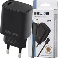 Beline PD 3.0 20W Lightning Lader - iPhone 14/13/12/X/iPad Pro - svart