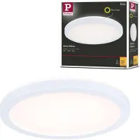 Paulmann LED-panel Atria Shine, Ø19 cm, hvit, IP44, 3000 K, på/av