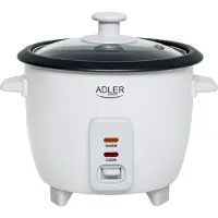Adler Rice Cooker | AD 6418 | 300 W | 0.6 L | Number of programs 2 | White