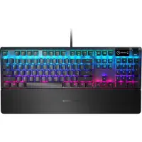 SteelSeries Apex 5 - Tastatur - med display - bakgrunnsbelyst - USB - tastsvitsj: Hybrid Blue Switch