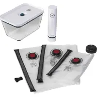 Zwilling 36815-019-0, Blå, Vakuumforsegling, Knapper, 110 - 240 V, 1,59 kg, Glass