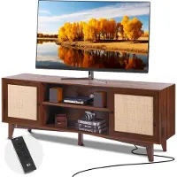 Vevor TV-stativ i rotting 191 cm TV Boho TV-skap TV-skap valnøtt