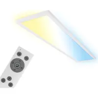 Briloner LED-panel Tava CCT, hvit, 98 x 20 cm, bakgrunnsbelysning, plast