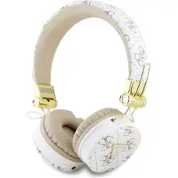 GUESS Bluetooth ENC GUBH70E4PTMH hodetelefoner med øretelefoner hvit 4G Triangle Round Shape
