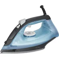 Vevor Dampstrykejern, 1600W strykejern for klær, aluminiumslegering + PTFE-sålplate, automatisk avstengning, selvrensende, fire temperaturinnstillinger, rask oppvarming, antidrypp, strykejern for hjem