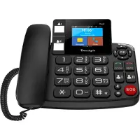 Onestyle SIM stasjonær mobiltelefon, svart, Opal