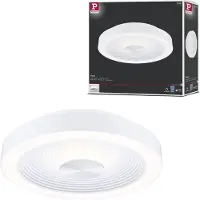 Paulmann PLM 71177, 1 ampuller, LED, 3000 K, 2120 lm, IP44, Sølv, Hvit