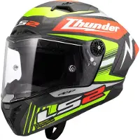 LS2 Ff805 Thunder Gp Aero Replica Gregg Black Fullface-hjelm