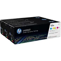 HP 131A - 3-pack - gul, cyan, magenta - original - LaserJet - tonerpatron (U0SL1AM) - for LaserJet Pro 200 M251n, 200 M251nw, 200 M276nw, MFP M276n, MFP M276nw
