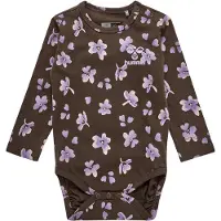 Hummel Body L/æ - hmlGug - Chocolate Brown - - 3 år (98) - Langermet Body