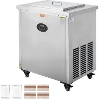 Vevor kommersiell ispinnermaskin, sett med 2 former - 52 deler ispinner, kommersiell ispinnemaskin i rustfritt stål, ispinner-ispinnermaskin for bar, kafeer, Milktea-butikk (sett med 26 deler / form)