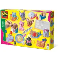 SES Creative - Cast And Paint - Cats And Dogs - - OneSize - Kreativt leker