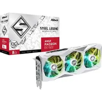 Asrock Radeon RX 7600 Steel Legend 8GB OC - Grafikkort - Radeon RX 7600 - 8GB GDDR6 - PCIe 4.0 - HDMI, 3 x DisplayPort