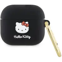 Hello Kitty 3D Kitty Head-etui i silikon for AirPods 3 - svart