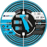 Cellfast Waz ogrodowy Smart PRO ATS 1/2 20 m (C13-490) sett: hageslange SMART 1/2 20 m, slangepistol HYDRON, hurtigkoblinger stopp og gjennom IDEAL