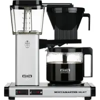 Moccamaster KBG 741, Kaffebrygger (drypp), 1,25 l, 1520 W, Sort, Rustfritt stål