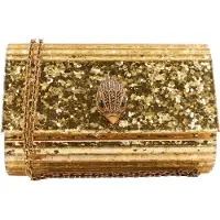 Kurt Geiger for woman. 8764061979 Golden Party Eagle Drench clutch bag (OSFA), Synthetic