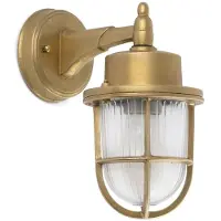 Faro Utevegglampe Nahir, messing, saltvannsresistent